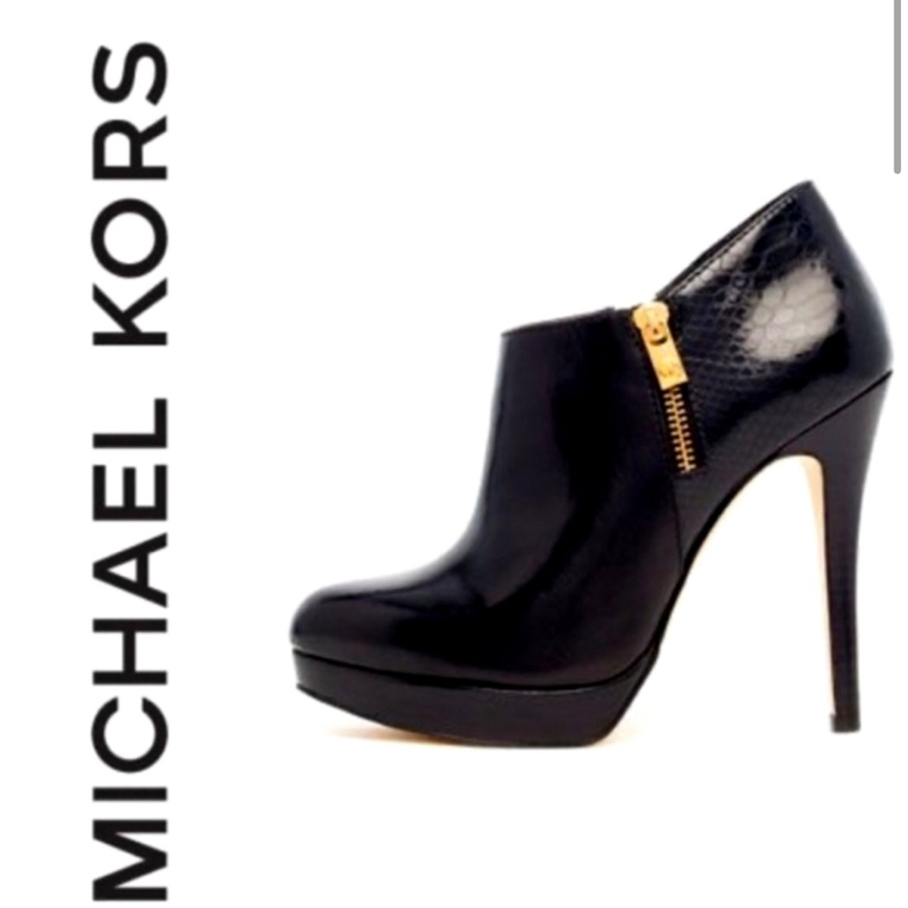 Micheal kors platform booties